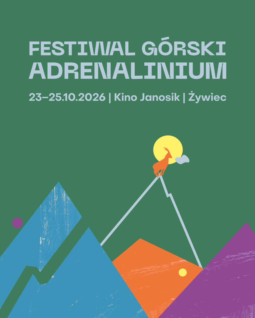Plakat: 19. Festiwal Górski Adrenalinium 2026