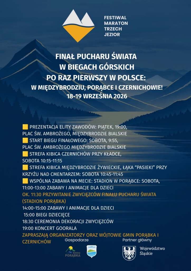 Plakat: Finał Pucharu Świata w biegach górskich – bieg finałowy i strefy kibica