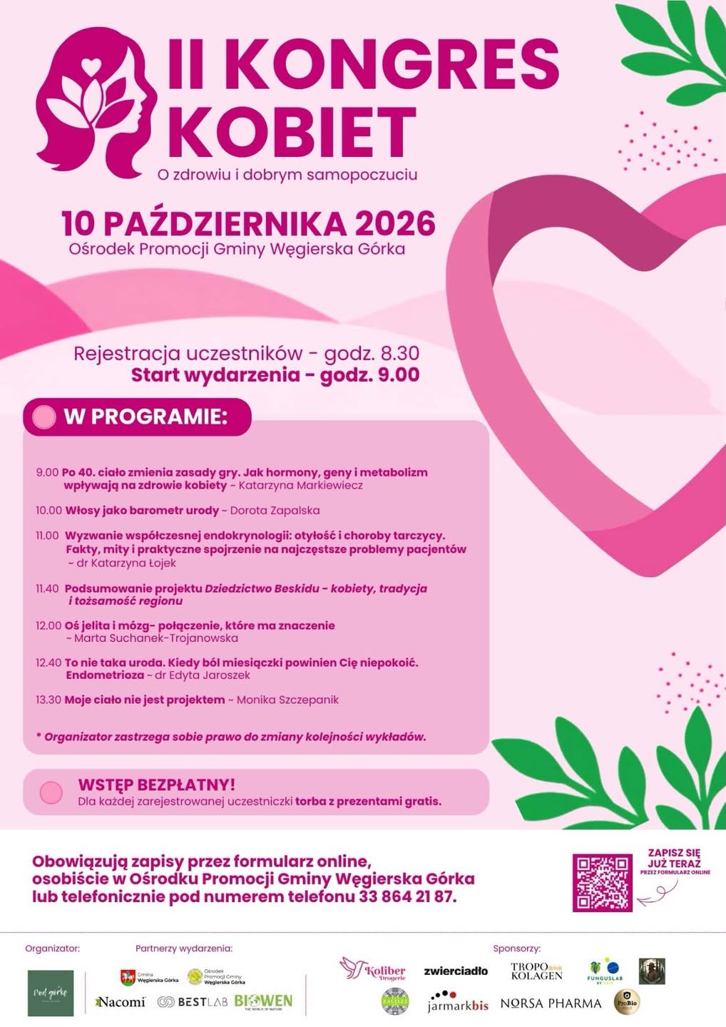 Plakat: II Kongres Kobiet